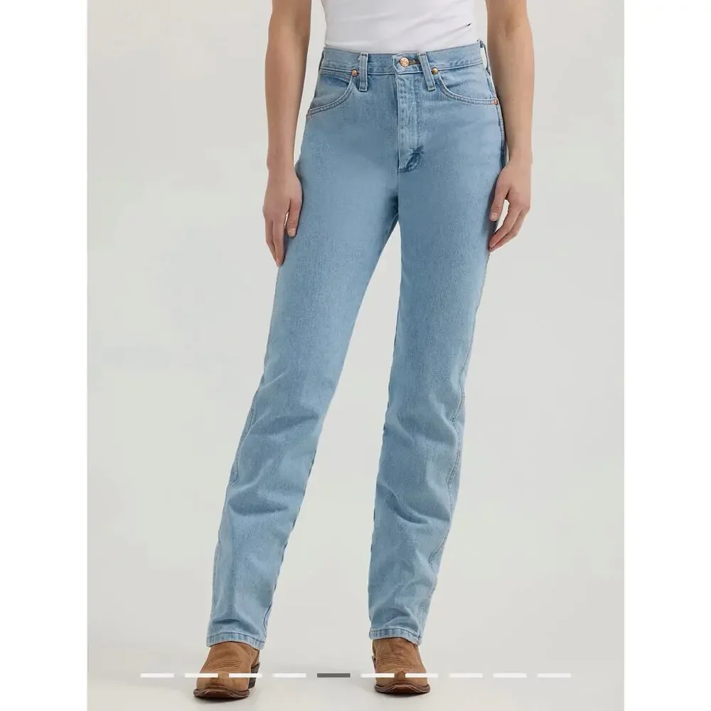 WRANGLER Jeans Women's Sz 15 High Rise Slim Fit Cowboy Cut Classic 14MWZGH 34x32